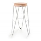 Midj "Apelle Jump"- Stool with seat in leather, ecoleather or hide, three sizes available. - Made in Italy, Italian design, online furniture, home decor, modern furniture shop, luxury home, decor your home, interior design shop, home shop on line
