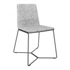 DOMITALIA Antia- Chair - metal structure and fabric seat leather | faux leather