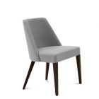 DOMITALIA Charme - Chair - wooden structure and fabric seat leather | faux leather