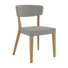 DOMITALIA Diana - Chair - wooden structure and fabric seat leather | faux leather