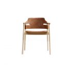 Midj "Suite" - Armchair with wooden frame, seat and backrest in hide. - Made in Italy, Italian design, online furniture, home decor, modern furniture shop,luxury home, decor your home, interior design shop, home shop on line