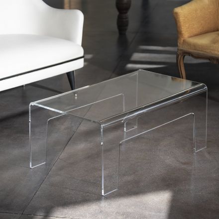 Vesta Home - Acrylic crystal rectangular table AIR