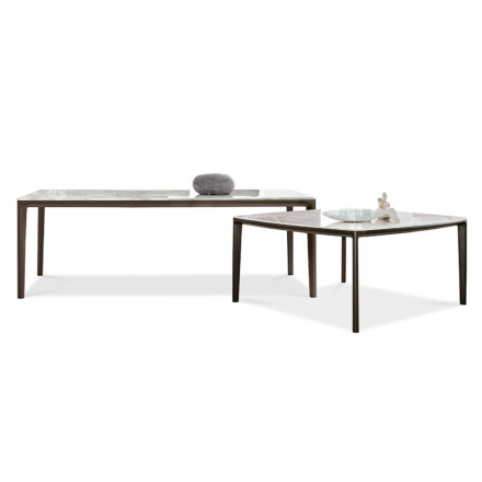 alivar board tavolo quadrato rettangolare fisso legno massello frassino marmo