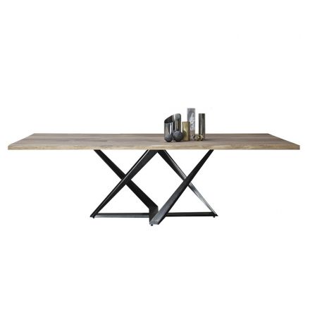 BONTEMPI "Millenium" - Table with steel structure, top of the configurable. - Made in Italy, Italian design, online furniture, home decor, modern furniture shop,luxury home, decor your home, interior design shop, home shop on line