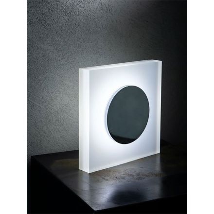 Vesta Design - Lampada da Tavolo eclipse in cristallo acrilico