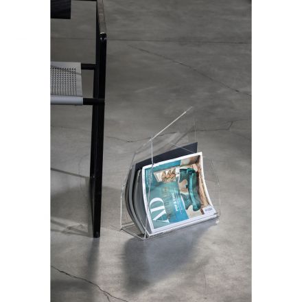 Vesta Home - Magazine rack in acrylic crystal FREEDOM