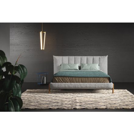 Novamobili Groove - Bed with upholstered headboard