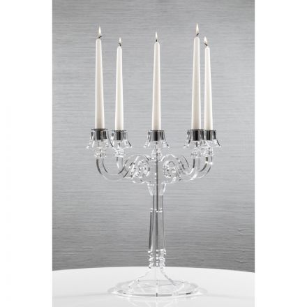 Vesta Home - 5-burner candlestick in transparent acrylic crystal LIBERTY