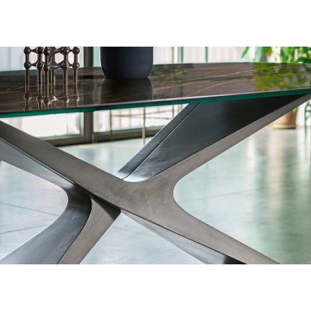 Midj - Table Nexus with Crystal or Crystalceramic Top