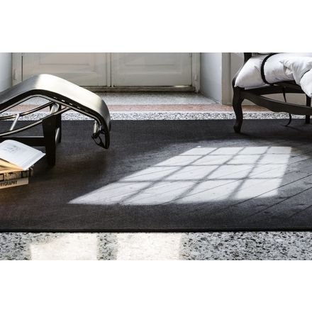 Mogg "Noon" - Printed printed carpet with edge edging, made of 80% wool and 20% polyamide, designed to reflect the sunlight entering through the windows. - Made in Italy, Italian design, online furniture, home decor