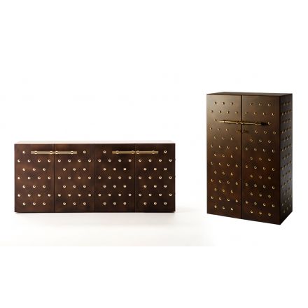 OPINION CIATTI "Principe Galeotto" - Cupboard or Lowboard with studs. - Made in Italy furniture, online furniture, home decor, modern furniture shop,luxury home, decor your home, interior design shop, home shop on line