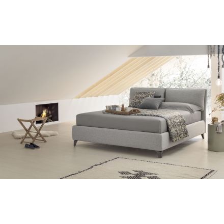 V.&NICE Pitagora - Upholstered bed with bedframe with cushions