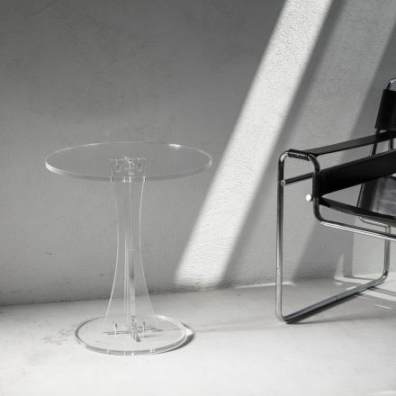 Vesta Home -Acrylic crystal round table SKY