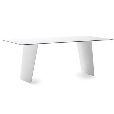 DOMITALIA Stone- Garden table in polyethylene and laminate, different sizes available