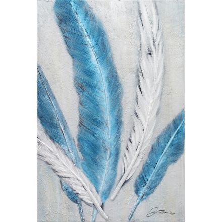 Hand painted on canvas feathers 60cm * 90cm